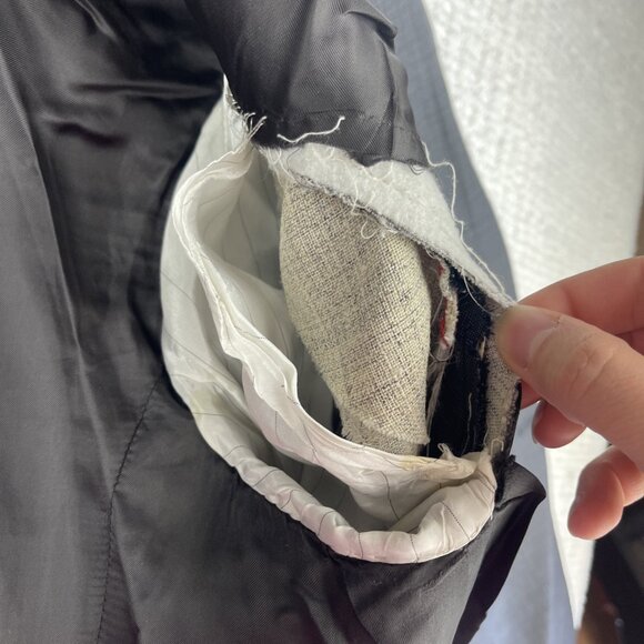 J.P. Tilford Samuelsohn x Harry Rosen charcoal gray Sport Blazer Jacket 44R READ - Picture 15 of 16